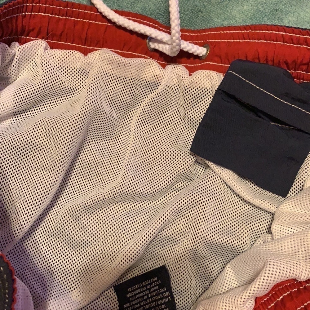 Tommy Hilfiger spellout swim trunks Blue Size Large - Picture 7 of 8
